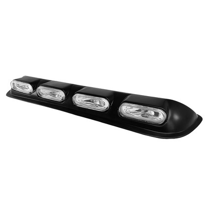 Spyder Universal 4" Clear 4 Oval Fog Light Roof Bar - Click Image to Close